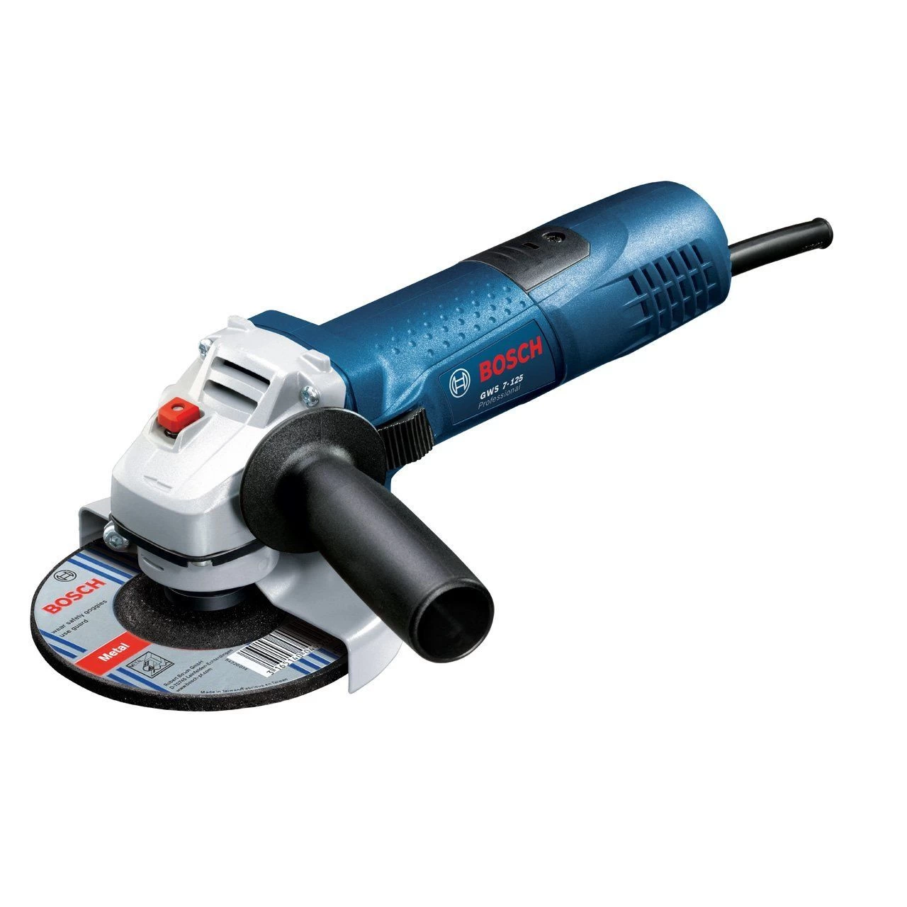 Bosch GWS 7-125 Haakse Slijper Incl. Doorslijpschijvenset - 720W - 125mm 4 Bosch GWS 7-125 Haakse Slijper Incl. Doorslijpschijvenset - 720W - 125mm - Afbeelding 2