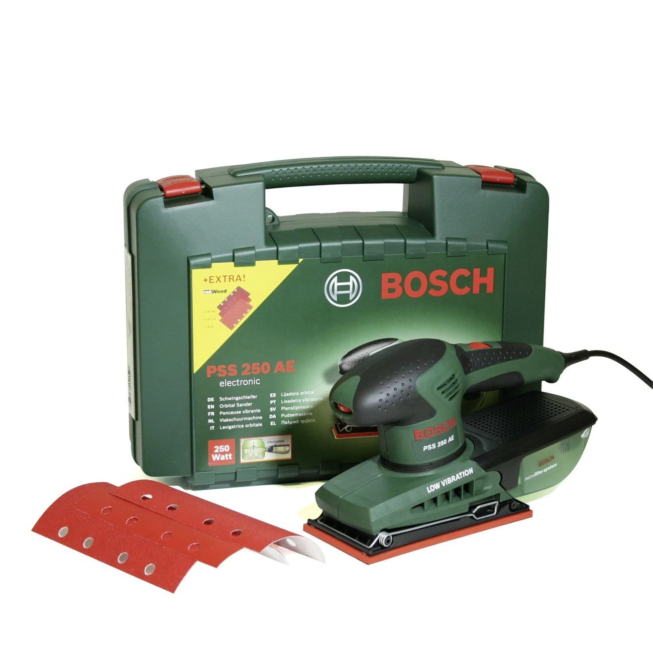Bosch PSS 250 AE Vlakschuurmachine In Koffer - 250W - 93 X 185mm - 0603340200 3 Bosch PSS 250 AE Vlakschuurmachine In Koffer - 250W - 93 X 185mm - 0603340200