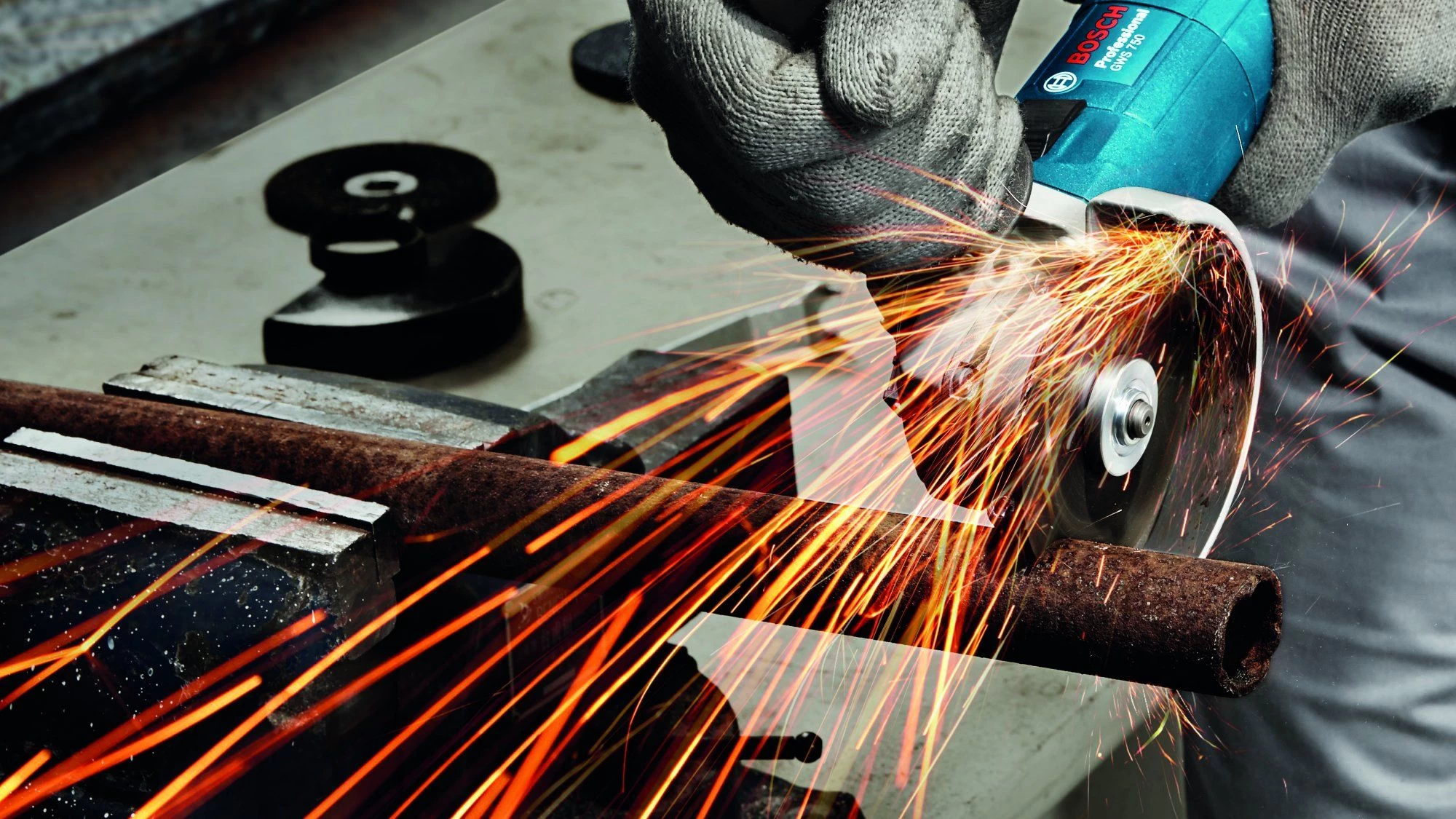 Bosch GWS 22-230 J + GWS 1000 + GWS 750 Haakse Slijpmachine 8 Bosch GWS 22-230 J + GWS 1000 + GWS 750 Haakse Slijpmachine - Afbeelding 6