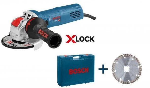 Bosch GWX 9-125 S X-LOCK Haakse Slijper In Koffer - 900W - 125mm - Variabel - 0615990L0V 3 Bosch GWX 9-125 S X-LOCK Haakse Slijper In Koffer - 900W - 125mm - Variabel - 0615990L0V