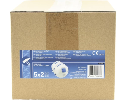 Fijnstofmasker Met Uitademventiel, 2 Stuks 7 Fijnstofmasker Met Uitademventiel, 2 Stuks - Afbeelding 5