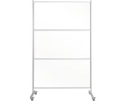 BI-OFFICE Verrijdbare Hygiënische Scheidingswand 120x150 Cm