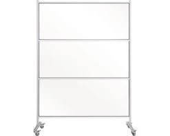 BI-OFFICE Verrijdbare Hygiënische Scheidingswand 120x180 Cm