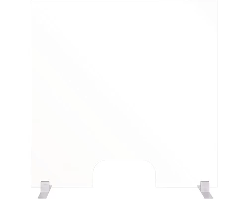 BI-OFFICE Hygiënisch Staand Baliespatscherm Plexiglas 90x90 Cm 3 BI-OFFICE Hygiënisch Staand Baliespatscherm Plexiglas 90x90 Cm