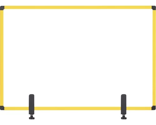 BI-OFFICE Hygiënische Scheidingswand Glas Voor Bevestiging Aan Tafel Geel 90x60 Cm 3 BI-OFFICE Hygiënische Scheidingswand Glas Voor Bevestiging Aan Tafel Geel 90x60 Cm