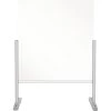 BI-OFFICE Hygiënisch Staand Baliespatscherm Glas Zilver 85x85x42 Cm -Hulpmiddel Korting Winkel DV 8 10341041 02 4c DE 20201011221658