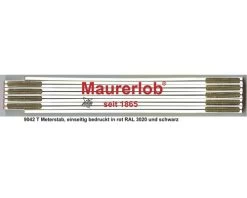 MAURERLOB Duimstok Hout Wit 200 Cm