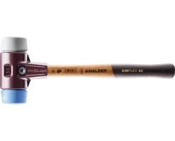 HALDER Kunststof Hamer Simplex Ø 40 Mm TPE Soft-TPE Mid (stalen Behuizing)
