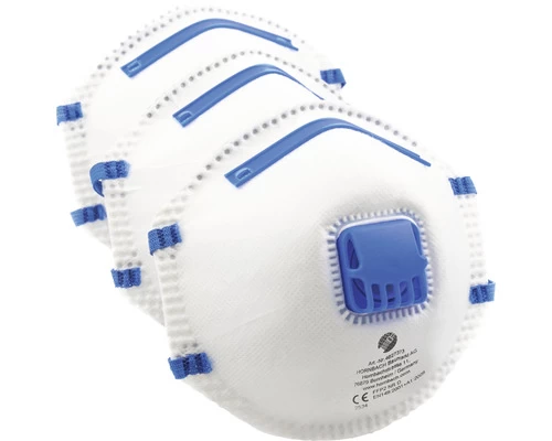 Stofmasker Fijnstof FFP2-klasse 3 Stuks 3 Stofmasker Fijnstof FFP2-klasse 3 Stuks