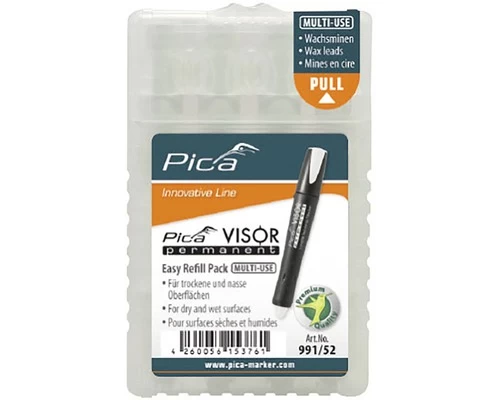 PICA 990/52 Visor Permanent Marker Navulling Wit 3 PICA 990/52 Visor Permanent Marker Navulling Wit