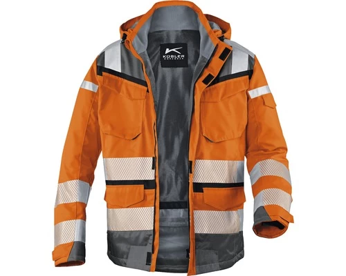 KÜBLER Reflectiq Weerbestendig Jack Oranje/antraciet Maat XS 3 KÜBLER Reflectiq Weerbestendig Jack Oranje/antraciet Maat XS