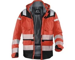 KÜBLER Reflectiq Weerbestendig Jack Rood/zwart Maat XS