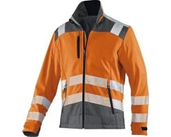 KÜBLER Reflectiq Softshell Jack Oranje/antraciet Maat XS