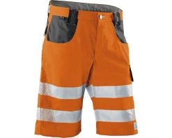 KÜBLER Reflectiq Werkshorts Oranje/antraciet Maat 44