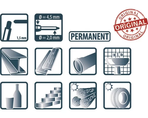 PICA 150/40 Markeerstift Voor Diepe Gaten Rood 6 PICA 150/40 Markeerstift Voor Diepe Gaten Rood - Afbeelding 4
