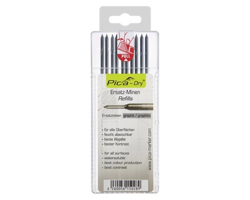 PICA 4030 Dry Navulling Grafiet, 10 Stuks 3 PICA 4030 Dry Navulling Grafiet, 10 Stuks