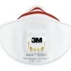 3M Fijnstofmasker Voor Isolatiemateriaal En Hardhout Aura 9332 Met Ventiel, 2 Stuks
