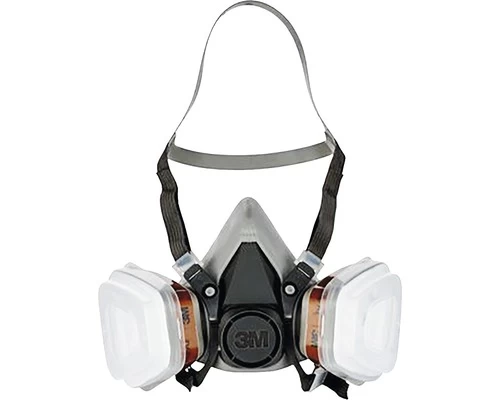 3M Verfspuitmasker 6002CN Met Vervangbare Patronen 3 3M Verfspuitmasker 6002CN Met Vervangbare Patronen