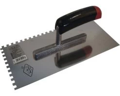 MAURERLOB Lijmspaan 6x6 Mm Getand 28x13 Cm RVS