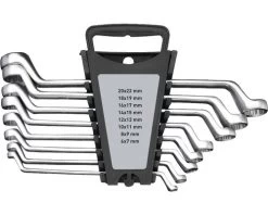 WGB Dubbele Ringsleutelset Verdiept 8-delig