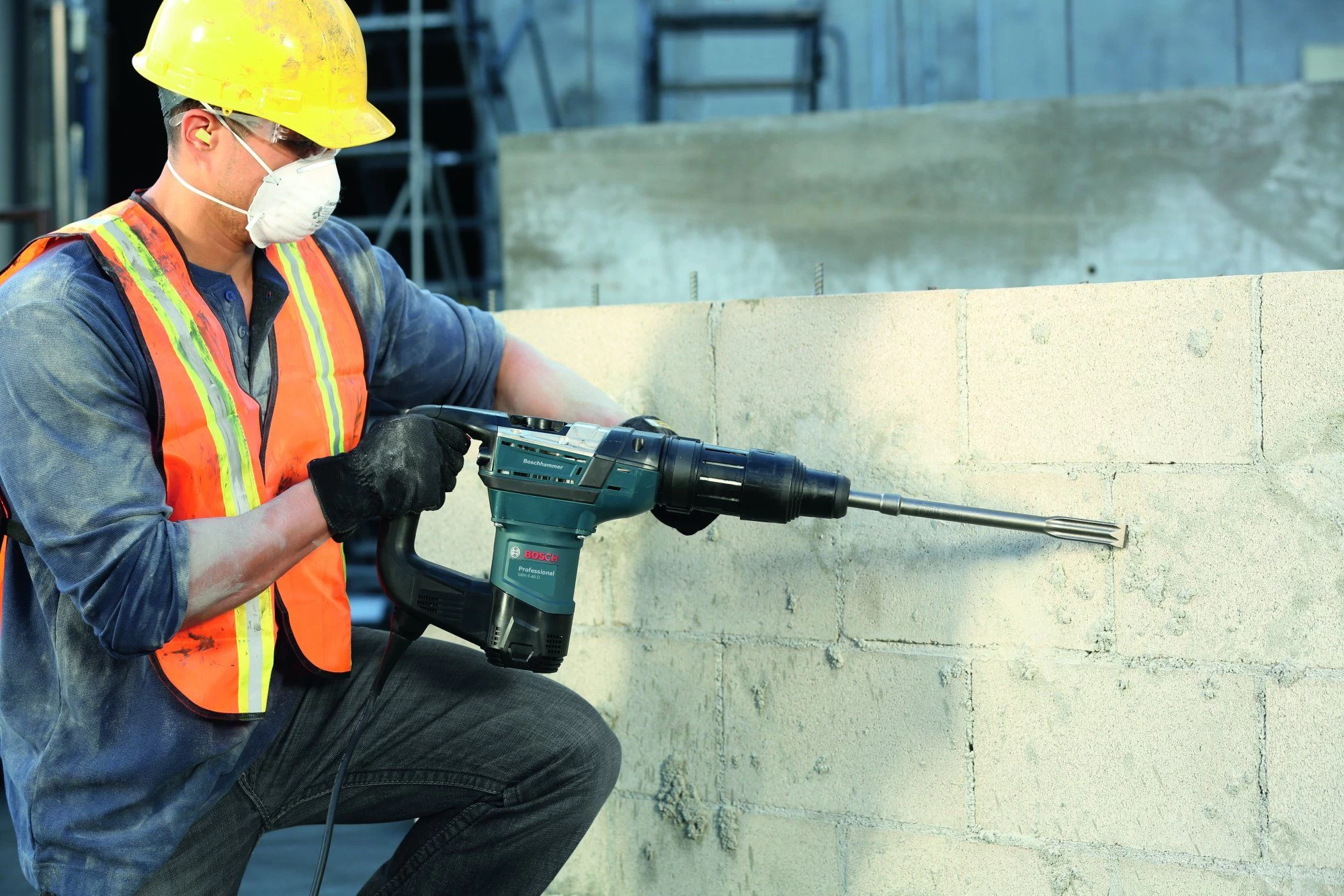 Bosch GBH 5-40 D Boorhamer In Koffer - 0611269001 12 Bosch GBH 5-40 D Boorhamer In Koffer - 0611269001 - Afbeelding 10